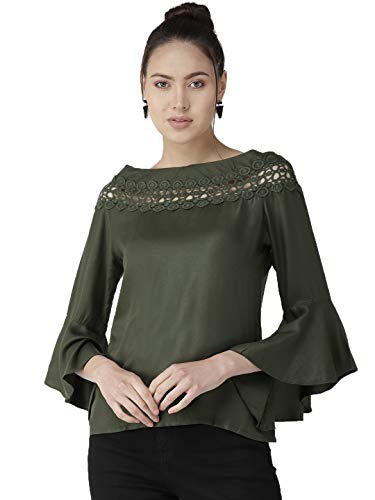Image of Style Quotient Women Solid Viscose Rayon Smart Casual top