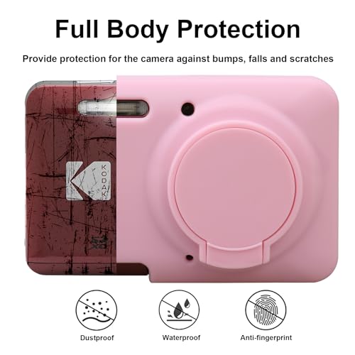 Funda de silicona para cámara Kodak PIXPRO FZ55 rosa miniatura 3