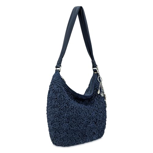 Image of The Sak Sequoia Hobo Bag - Hand Crochet Large Women's Purse for Everyday & Travel - Durable Handbag & Tote With Zipper Pocket
