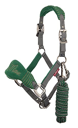 LeMieux Vogue Halfter & Führstrick – Hunter Green/Grey Extra Full