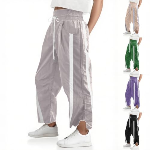 Track Pants Women Wide Leg Casual Flowy Y2k Parachute Travel Baggy Pants - image 1