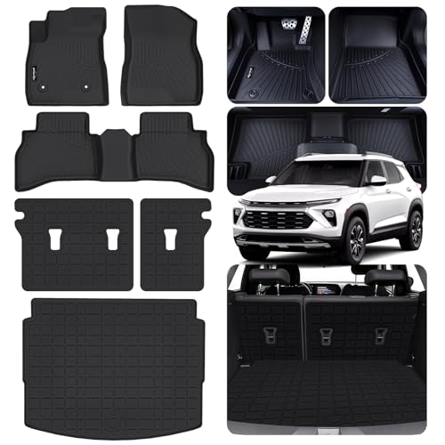 AltraVos Floor Mats for 2021-2026 Chevrolet Trailblazer AWD, TPE All Weather Floor Liners & Backrest Mats & Rear Trunk Mat for Trailblazer Accessories (Cargo in Lower Deck Position)