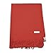 Gelante Plain Soft Pashmina Shawl Wrap Scarf Solid Colors. 615-Red