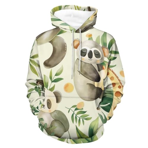 Sweat à capuche confortable contre le froid avec motif amusant et moderne