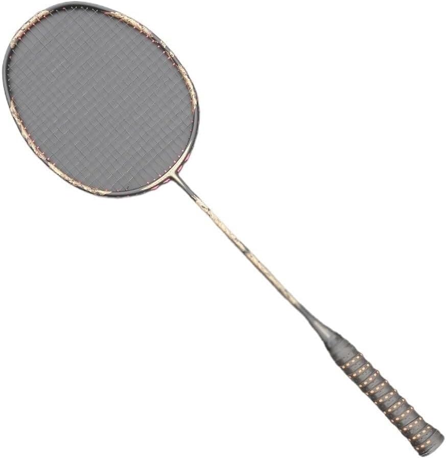 Badminton Racket,Adult Training Attack Set,Ultralight 52G Carbon Fiber Badminton Rackets Strung Professional Racquet Training Racket Bags Adult