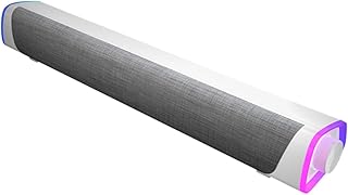 UKCOCO Alto-Falantes PC Barra De Som De Cabo Alto-Falantes Para PC Caixa De Som Estéreo Caixa De Som De Alto-Falante Alto-Falante Estéreo Barra De Som Inteligente Música Branca