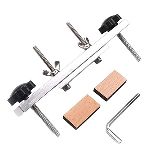 Braçadeira de ponte de guitarra de aço inoxidável ferramenta de reparo Luthier com chave L blocos de