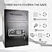 2.5 Cub Security Business Safe and Lock Box with Digital Keypad,Drop Slot Safes with Front Load Drop Box for Money and Mail,Business