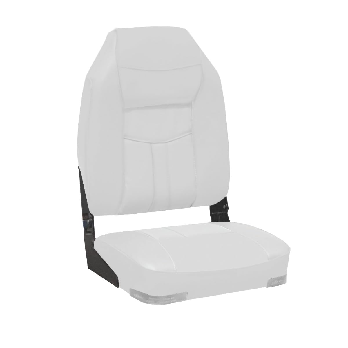 High Back Deluxe Folding Boat Seat (Charbon/Gris)