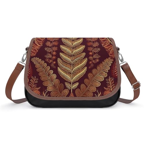 Sac imprimé marron et doré d'une élégance rare pour femme active