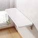 Produktbild MAYMA Klapptisch, Wandmontage, Klapptisch, mit WC-Sitz, Computer-Schreibtisch, kleines Haus, multifunktional, Esstisch, faltbar, Küchentisch, weiß, 60 x 30 x 1,6 cm