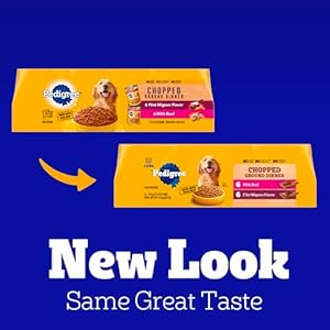 Pedigree chopped ground dinner wet dog food filet mignon beef variety pack 132 oz cans 12 count pack of 1  urban country home decor