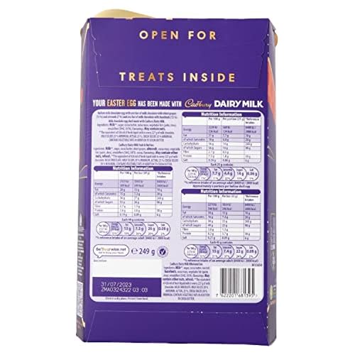 'Cadbury Dairy Milk Fruit & Nut and Wholenut Chocolate Easter Egg 249g