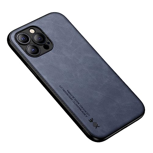 NOGRAX Étui en cuir pour iPhone 13 Pro pour iPhone 14 13 12 11 Pro Max Mini Xr Xs X 8 7 Plus Se 14 Pro Bleu pic