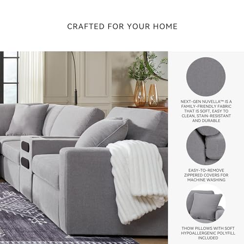 Image of Signature Design by Ashley Modmax Sectional with Audio System and Chaise