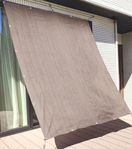 日よけ シェード ベランダ 日除け 日除けシェード 日除けシート 暑さ対策 紫外線 95％カット UV対策 1m 2m 3m 大きい 大型 日除け シェード 屋外 メッシュ状 目隠しシェード 遮熱効果 長方形 ひよけ シェード タープ キャンプ 庭 (2x2.5m)