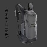 EVOC FR LITE RACE 10 plecak z ochraniaczem idealny do wyścigów enduro, plecak (plecak rowerowy z ochraniaczem pleców LITESHIELD BACK, LITESHIELD SYSTEM AIR, rozmiar: M/L), Carbon Grey/Black