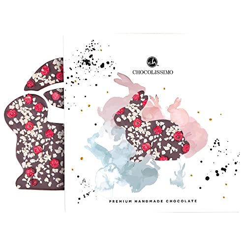 Choco conejo con almendras - grosella | Conejito de chocolate | Mesa de pascua | Chocolate de pascua | Niños | Adultos | Regalo de pascua | Regalos | Chico | Chica | Delicioso | Amigo | esposa