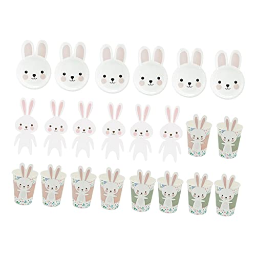 Toddmomy 1 Conjunto De Pratos Descartáveis ​​Para Crianças Conjunto De Gloss Labial Descartáveis ​​P