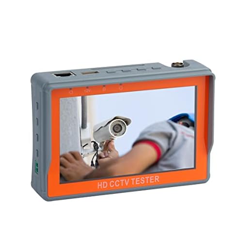 CCTV Camera Tester Monitor IV5 5inch 8MP AHD TVI CVI CVBS Portable CCTV Testing PTZ