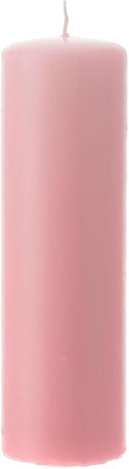 Altar Candle in Matte Pink 200x60 mm