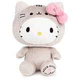 GUND Hello Kitty x Pusheen Stuffed Animal, Hello Kitty Costume Plush, Kawaii Plushie for Collectors, 9.5”