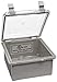 BUD Industries NBB-10260 Style B Plastic Indoor Box with Clear Door, 5-57/64 Length x 5-57/64 Width x 3-9/16 Height, Light Gray Finish by BUD Industries