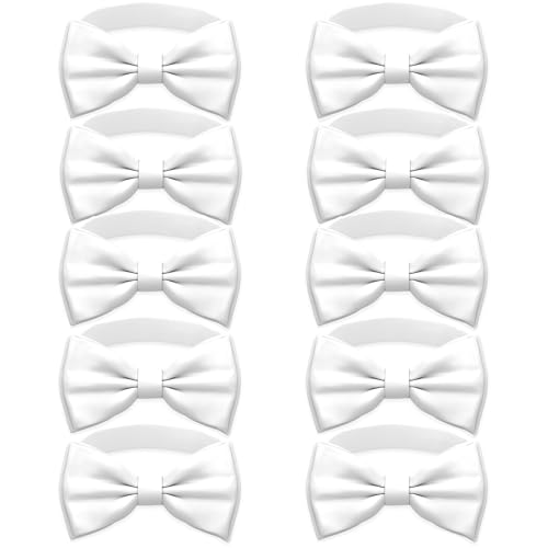Image of Adam Young Men's Bow Ties Pre-Tied Style Formal Satin Classic Bowtie for Tuxedo Faux Silk