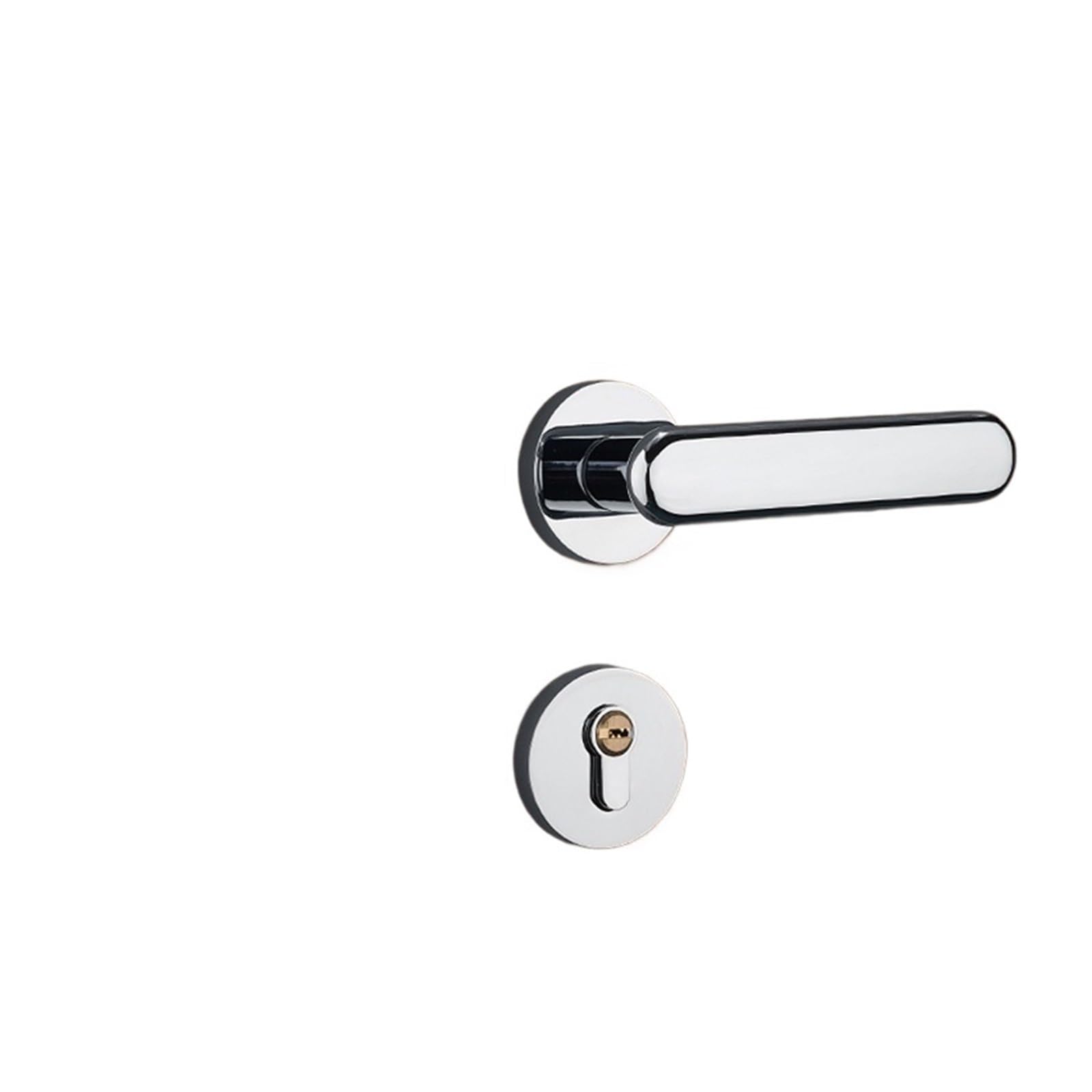 Aepqbgqj One Color Zinc Alloy Split Lock Black Simple Magnetic Silent Indoor Bedroom