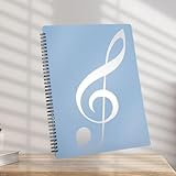 Notenmappe für A4-Blätter mit flexiblem Mittelkreis für komfortable Handhabung (blau)