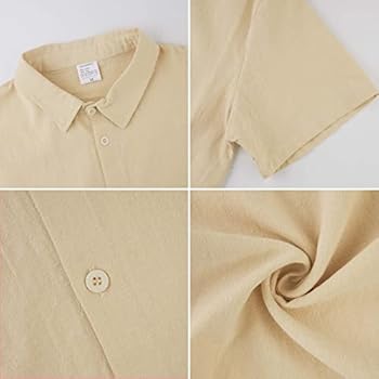 Halfword Linnen hemd heren korte mouwen hemd zomer vrijetijdshemd strandhemd katoen linnen effen shirts Halfword Linnen hemd heren korte mouwen hemd zomer vrijetijdshemd strandhemd katoen linnen effen shirts