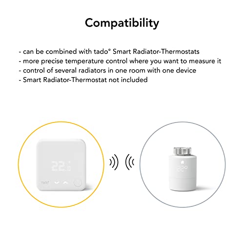 tado° Wireless Temperature Sensor - Add-On For Smart Radiator Thermostats, Easy Diy installation - Image 2