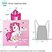 NovForth Kids Beach Towel for Boys Girls, Pink Unicorn Hooded Bath Towel Wrap, Toddler Pool Towel with Hood