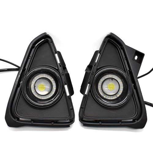 ECAHAYAKU LED Fog Light Fit For 2016-2018 Toyota RAV4 DRL Amber Turn Signal Light Headlight Fog Lamp Cover Replacement by ECAHAYAKU - Image 2