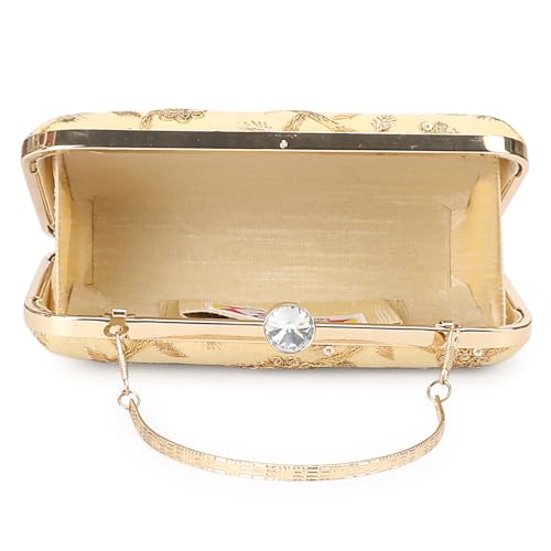 Image of LONGING TO BUY Hand Crafted Designer Box Clutch - Zari Embroidery For Women
