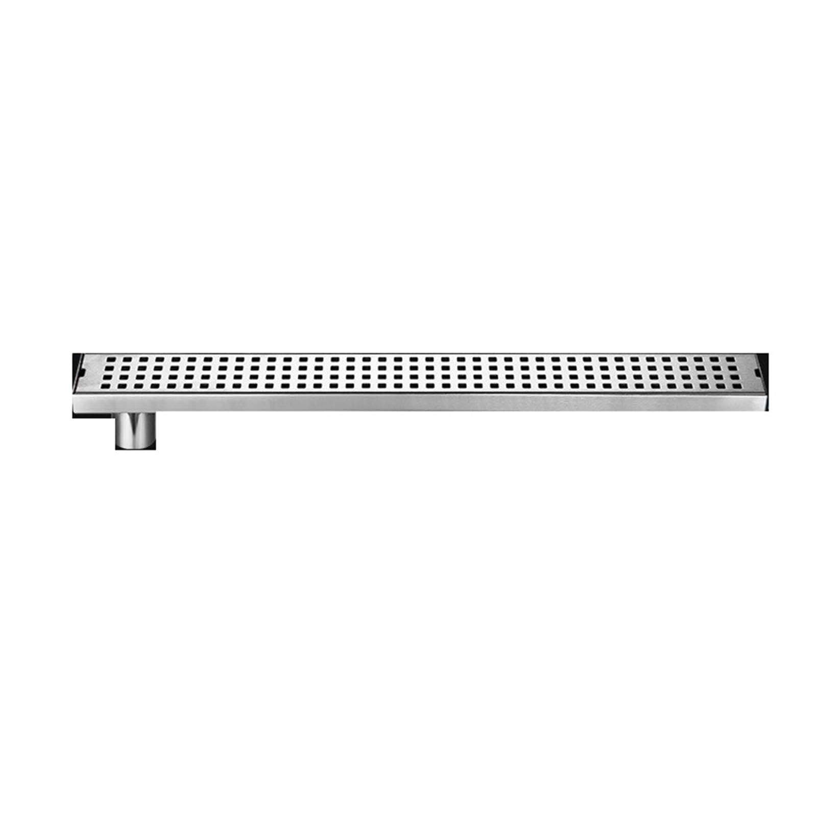 Floor Drain Rectangular Floor Drain Toilet Stainless Steel Thickened Square Hole Large Displacement Long Floor Drain(6.8x60cm C)