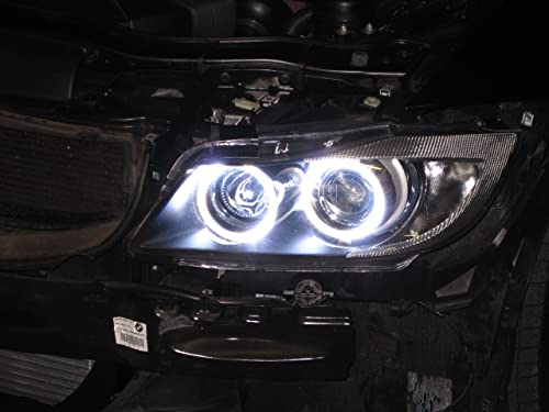 Kit de anillos halo LED blanco xenón 7000K para BMW E90/E91 miniatura 5