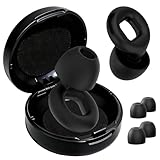 Tapones Oídos Ruido Dormir, Tapones para Dormir, Tapones para Oídos Reutilizables, Ideales para Músicos, DJs, Dormir y Ambientes Ruidosos(Negro)