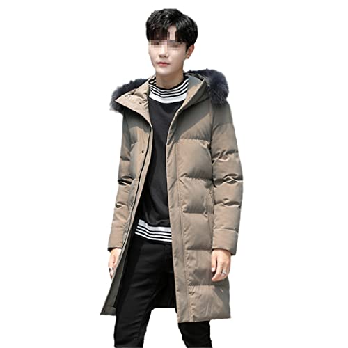 Parka longue kaki homme imperméable élégante et robuste pour l'hiver