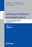  Intelligent Robotics and Applications: 8th International Conference, Icira 2015: 8th International Conference, ICIRA 2015, Portsmouth, UK, August 24-27, 2015, Proceedings, Part II: 9245
