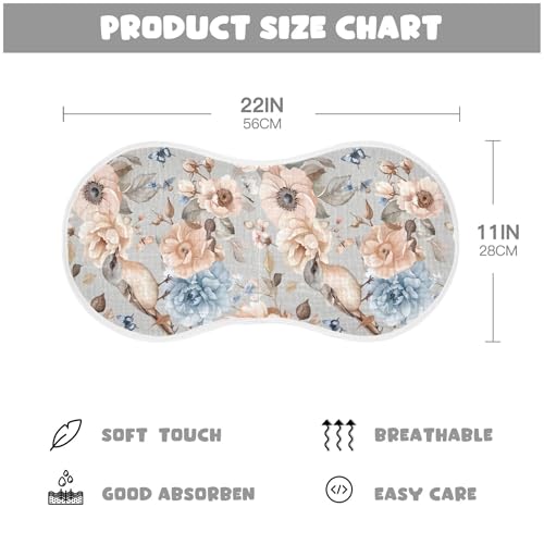 xigua Watercolor Birds Baby Burp Cloths for Newborn Boys and Girls 1 Pack, Soft & Absorbent Cotton Baby Burp Cloth, Baby Washcloths, Newborn Towel, Burp Rags4