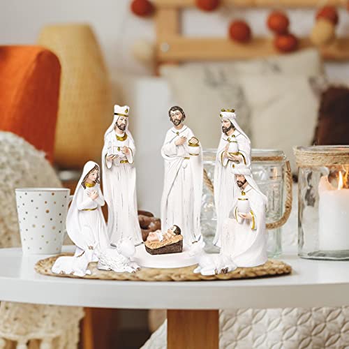 Presépio Natal - Conjunto estatuetas estátua presépio delicado, decoração presépio natal interior ao