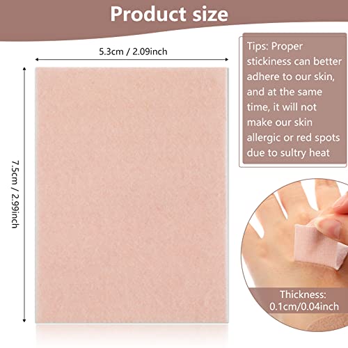 35 Sheets Moleskin Tape Moleskin Adhesive Pads Shoe Moleskin Padding Blister Prevention Tape Blister Prevention Blister Pads For Boots Hiking Reduce Friction Pain Light Brown (Lint) #TOP1