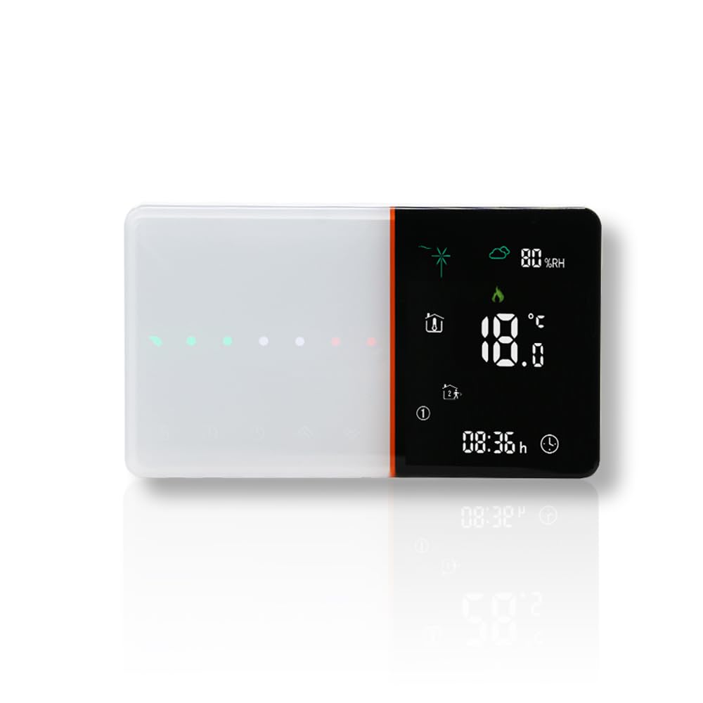 Wi-Fi Thermostat - Termostato Touchscreen Programmabile per il Riscaldamento o il Condizionamento Dell'aria - Controllo a Distanza dal Cellulare, Compatibile con Alexa, Google Home e IFTTT