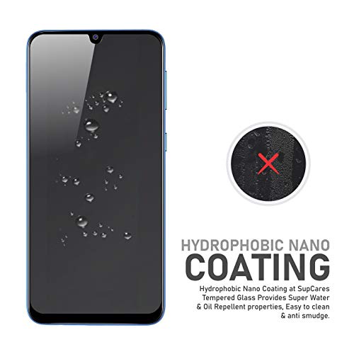 Image of SupCares Tempered Glass for Samsung Galaxy M31 With Installation Kit | 9H Edge to Edge Screen Protector | Black