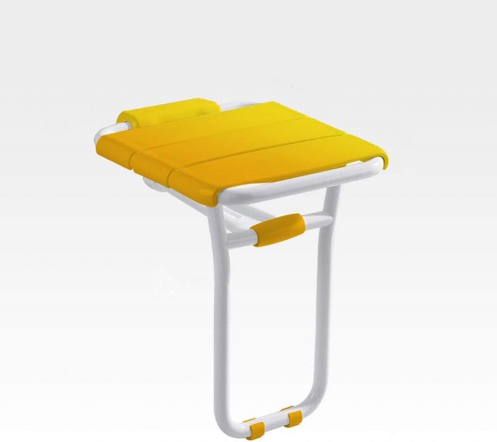 Taburetes De Baño, Taburete De Baño Plegable, Inodoro para Ancianos, Silla De Pared, Taburete De Baño, Taburete Amarillo(Verde-A)