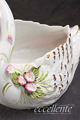 Amazon.co.jp: 【イタリア製＊直輸入】陶製小物入れ (スワン大