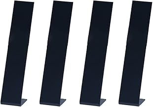 JIHUOO 4 Pièces Présentoir à Pinces à Cheveux en Forme de L en Acrylique Support d'affichage de épingle à Cheveux Presentoirs Bijoux Noir