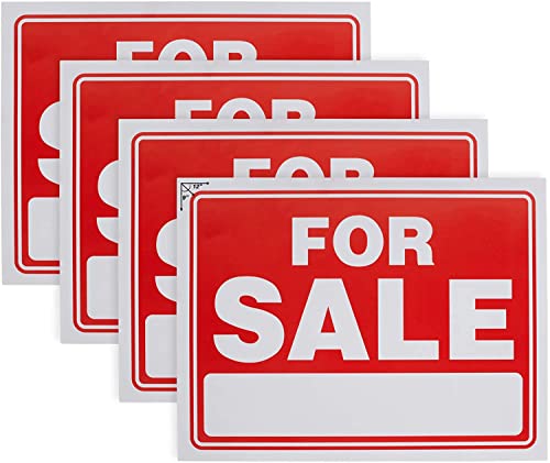 Ram-Pro 9" X 12" Sale Sign For Car And Auto Sales - Rust Free Clear And Visible Text Long Lasting With A Space To Hand Write, (8 Pack) #TOP3