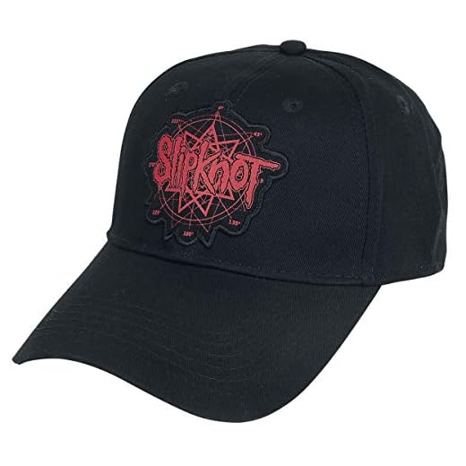 Slipknot Logo - Baseball cap Unisex Cappello Nero, 100% Cotone, 10 Slipknot Logo - Baseball cap Unisex Cappello Nero, 100% Cotone,
